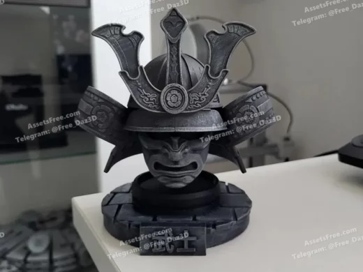 samurai+helmet+-+display - 3D model for printing | AssetsFree.com