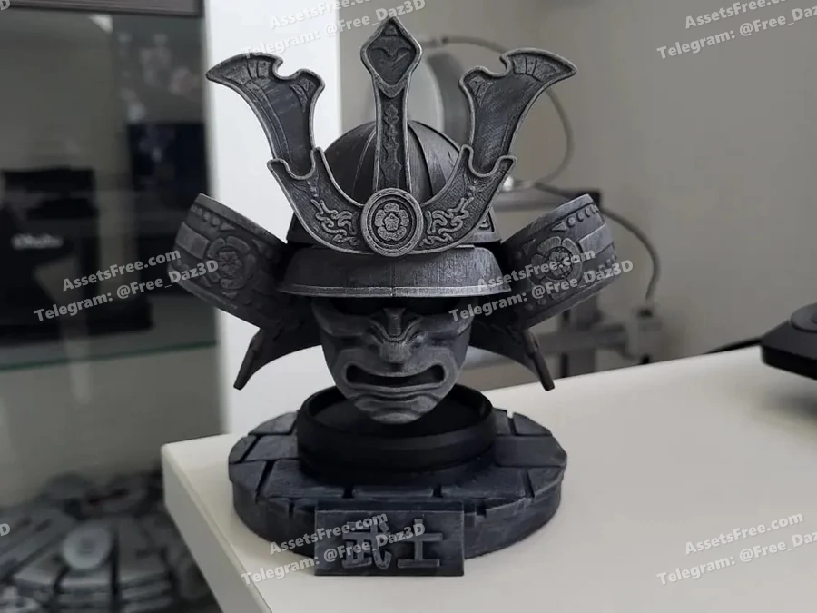 samurai+helmet+-+display - 3D model for printing | AssetsFree.com