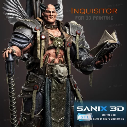 sanixwarmachine inquisitor - 3D model for printing | AssetsFree.com