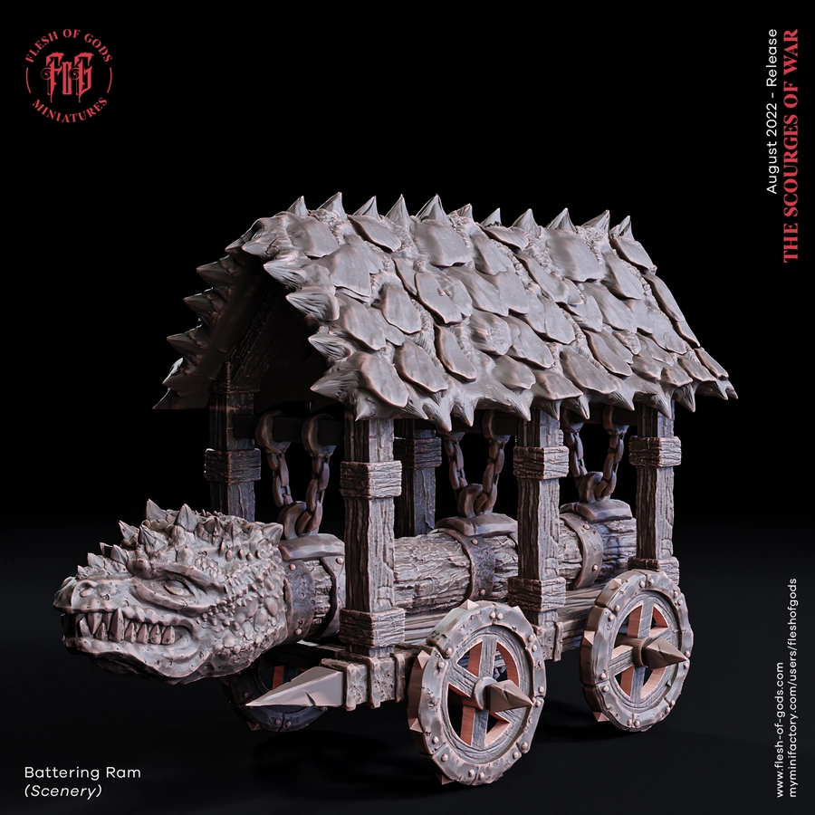 scenery – battering ram – STL 3D Print Model | AssetsFree.com scenery – battering ram - 3D model for printing | AssetsFree.com