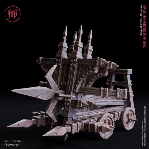 scenery – giant ballista - 3D model for printing | AssetsFree.com