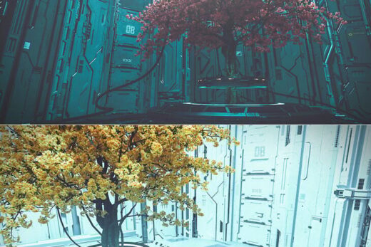 scifi tree hall - 3D model for printing | AssetsFree.com