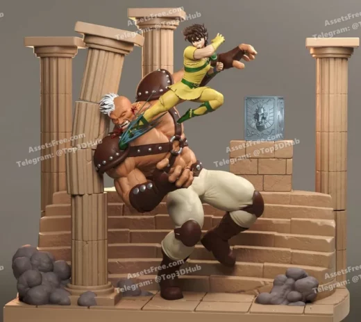 seiya vs cassios 35aniversario1 - 3D model for printing | AssetsFree.com