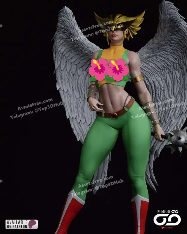 shadaloo studios-hawkgirl nsfw - 3D model for printing | AssetsFree.com