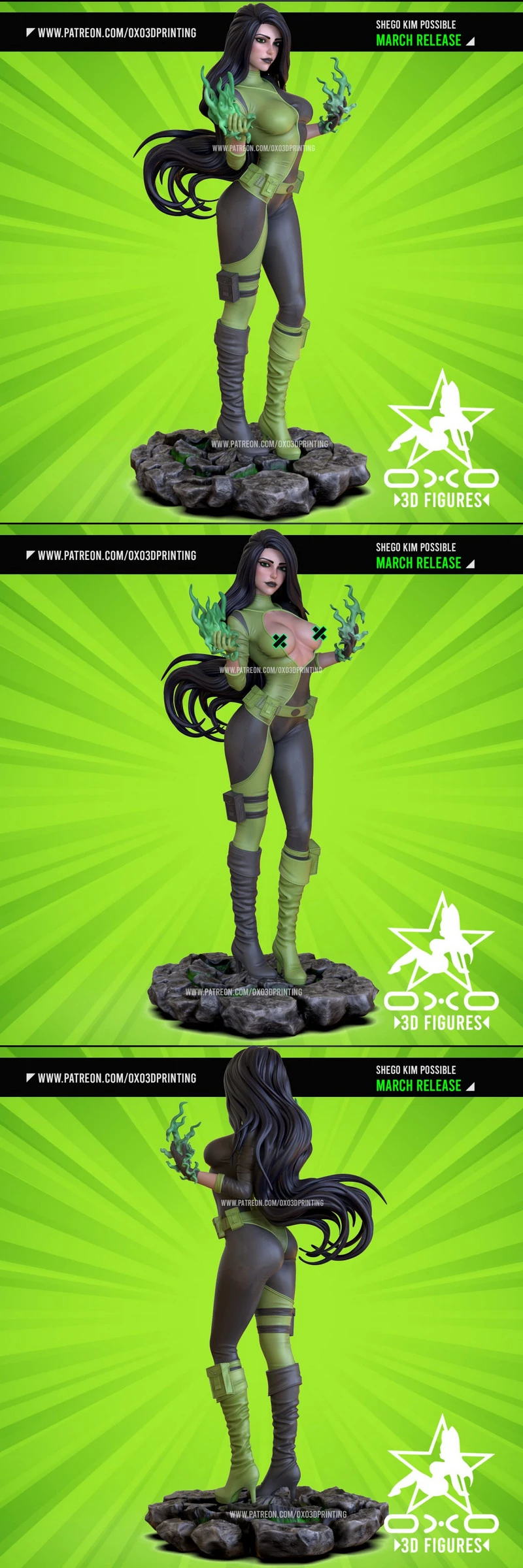 shego_nsfw_nonsplit - 3D model for printing | AssetsFree.com