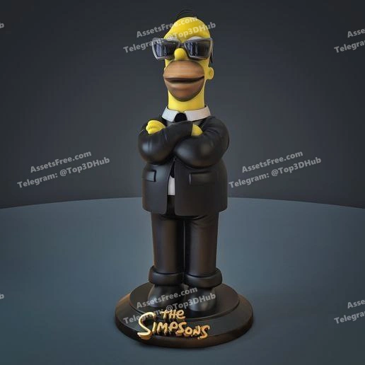 simpson mib - 3D model for printing | AssetsFree.com