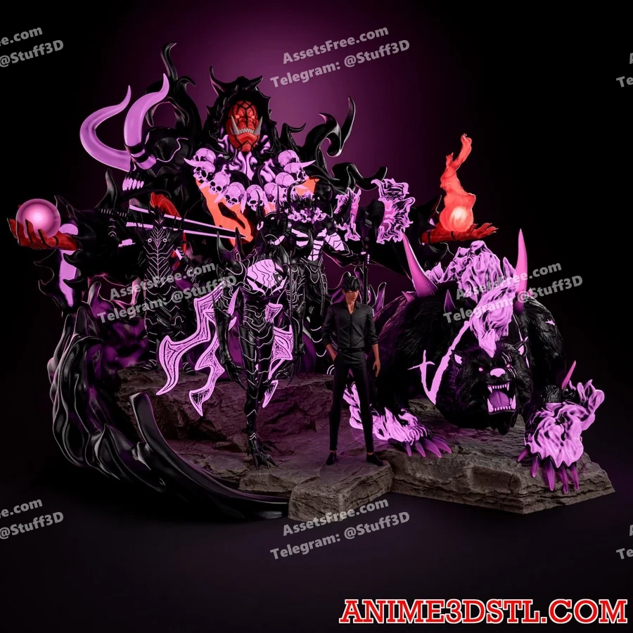 solo leveling diorama – diorama - 3D model for printing | AssetsFree.com