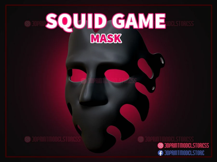 squid_game_mask – STL 3D Print Model | AssetsFree.com squid_game_mask - 3D model for printing | AssetsFree.com