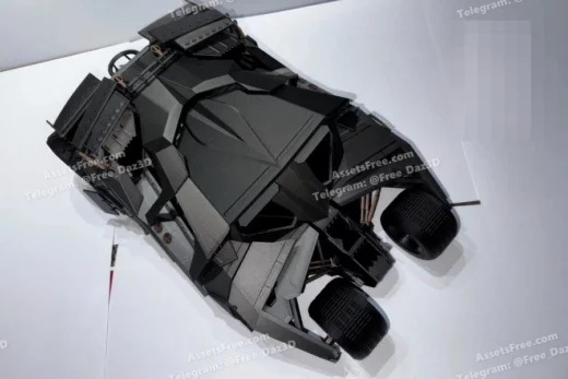 stl batmobile batman - 3D model for printing | AssetsFree.com