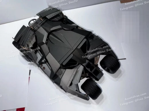 stl batmobile batman - 3D model for printing | AssetsFree.com