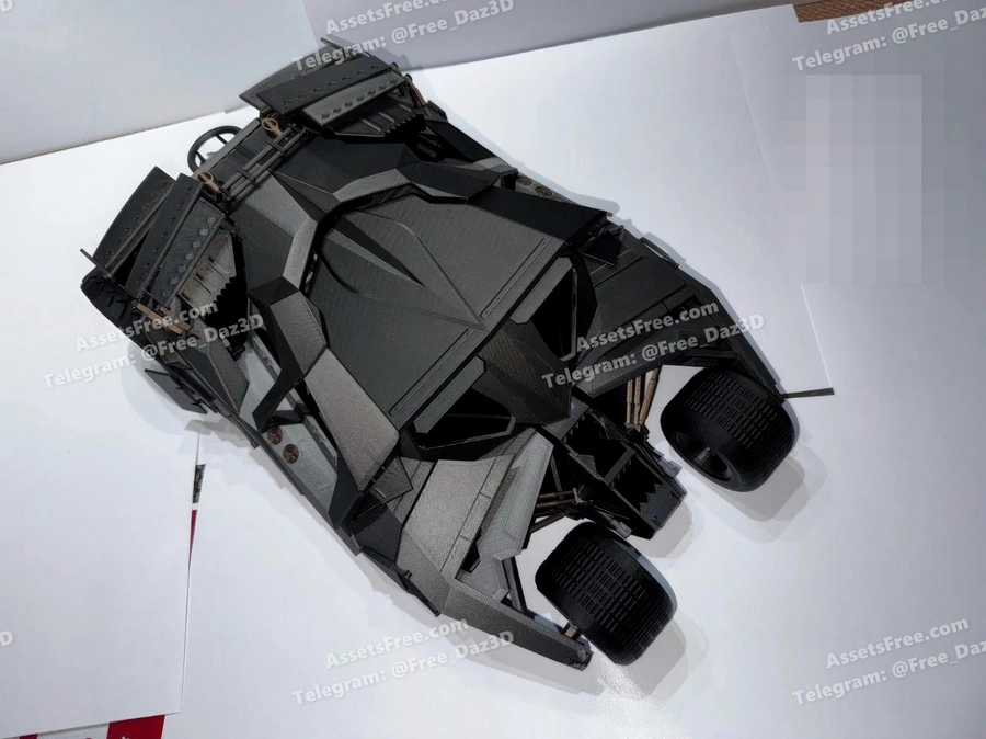 stl batmobile batman - 3D model for printing | AssetsFree.com