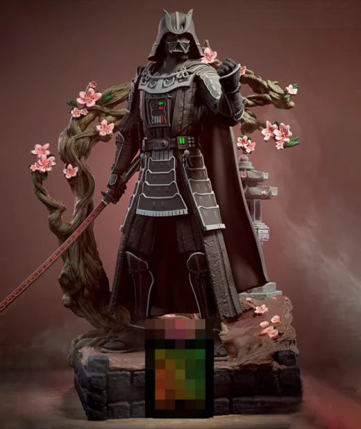 stl darth vader samurai star wars - 3D model for printing | AssetsFree.com