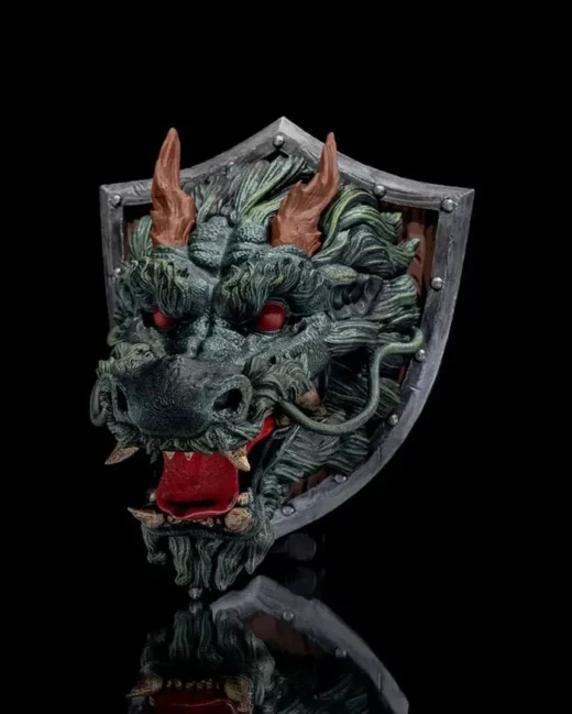 stlflix – wall mount – eastern dragon trophy - 3D model for printing | AssetsFree.com