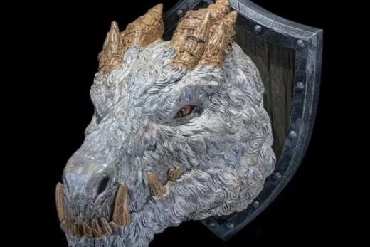 stlflix – wall mount – polar dragon - 3D model for printing | AssetsFree.com