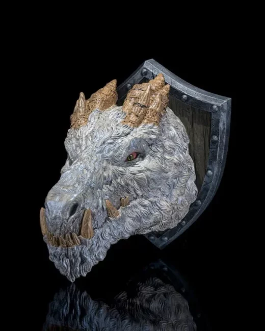 stlflix – wall mount – polar dragon - 3D model for printing | AssetsFree.com