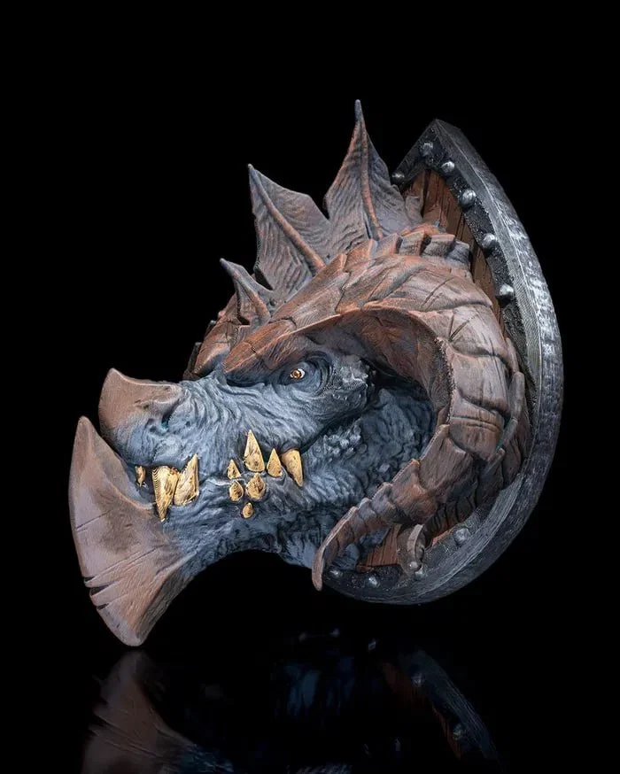 stlflix – wall mount – titan dragon - 3D model for printing | AssetsFree.com