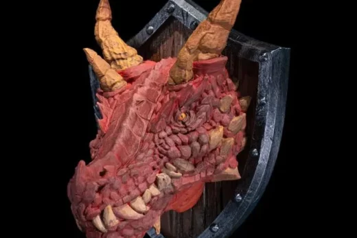 stlflix – wall mount – true dragon trophy - 3D model for printing | AssetsFree.com