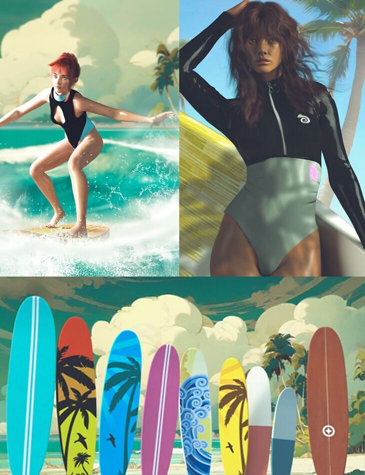 summer of surf the ultimate collection bundle – STL 3D Print Model | AssetsFree.com summer of surf the ultimate collection bundle - 3D model for printing | AssetsFree.com