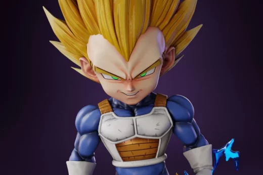 super vegeta - 3D model for printing | AssetsFree.com