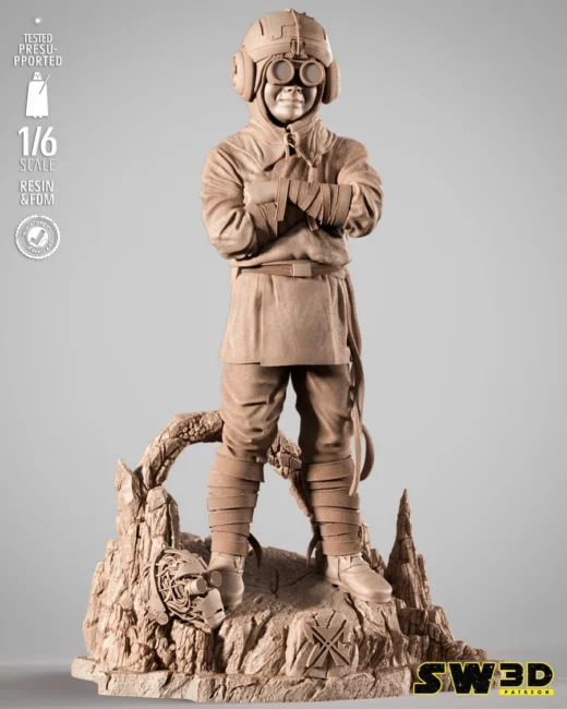 sw3d – anakin kid sculpture - 3D model for printing | AssetsFree.com