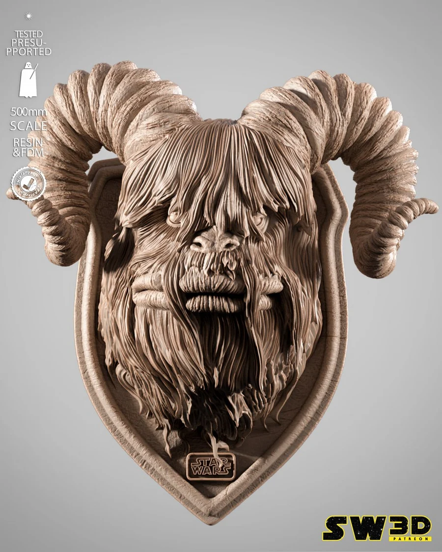 sw3d – bantha wall - 3D model for printing | AssetsFree.com