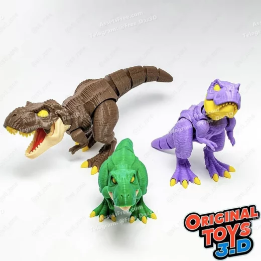 t-rex_stl_zone - 3D model for printing | AssetsFree.com