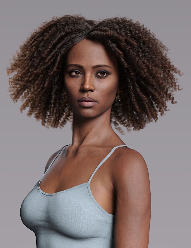tallia hair for genesis 9 - 3D model for printing | AssetsFree.com