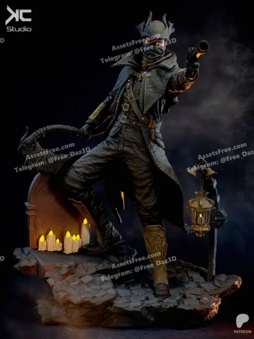 the hunter – bloodborne - 3D model for printing | AssetsFree.com