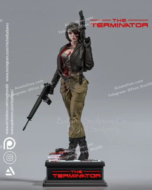 the terminator female by creative geek mb_ - 3D model for printing | AssetsFree.com