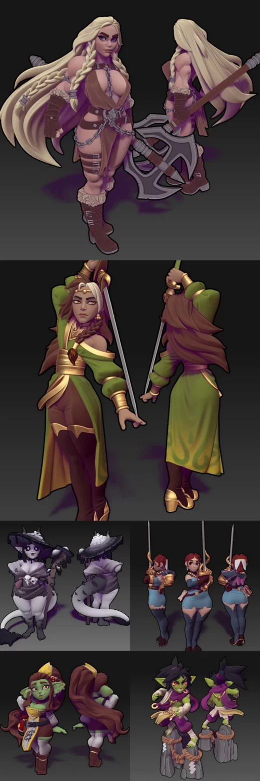 twin goddess miniatures – may 2025 - 3D model for printing | AssetsFree.com