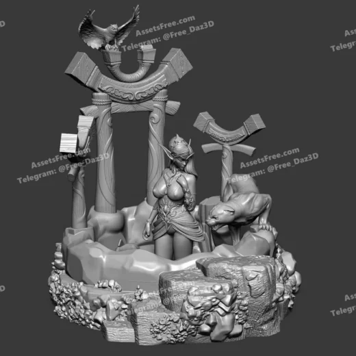 tyrande - 3D model for printing | AssetsFree.com