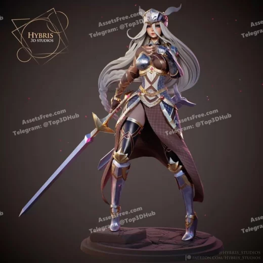 valkyrie_profile_leneth_hybris_studios - 3D model for printing | AssetsFree.com