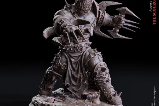 villain – krahegers champion 50 mm - 3D model for printing | AssetsFree.com