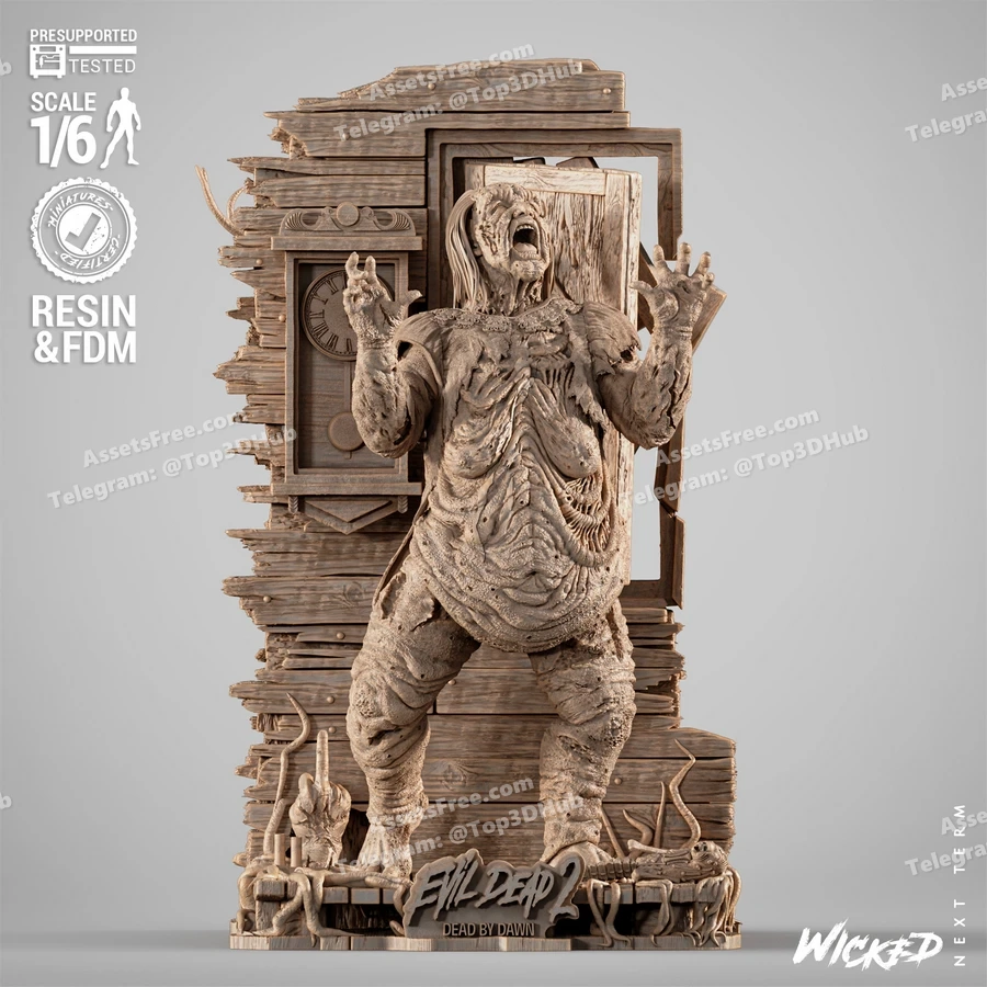 wicked henrietta sculpture – STL 3D Print Model | AssetsFree.com wicked henrietta sculpture - 3D model for printing | AssetsFree.com