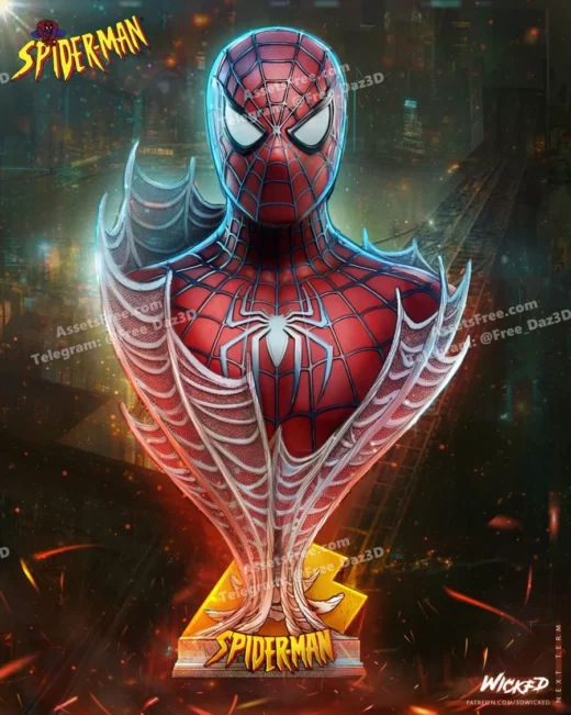 wicked – spiderman 2025 portrait bust - 3D model for printing | AssetsFree.com