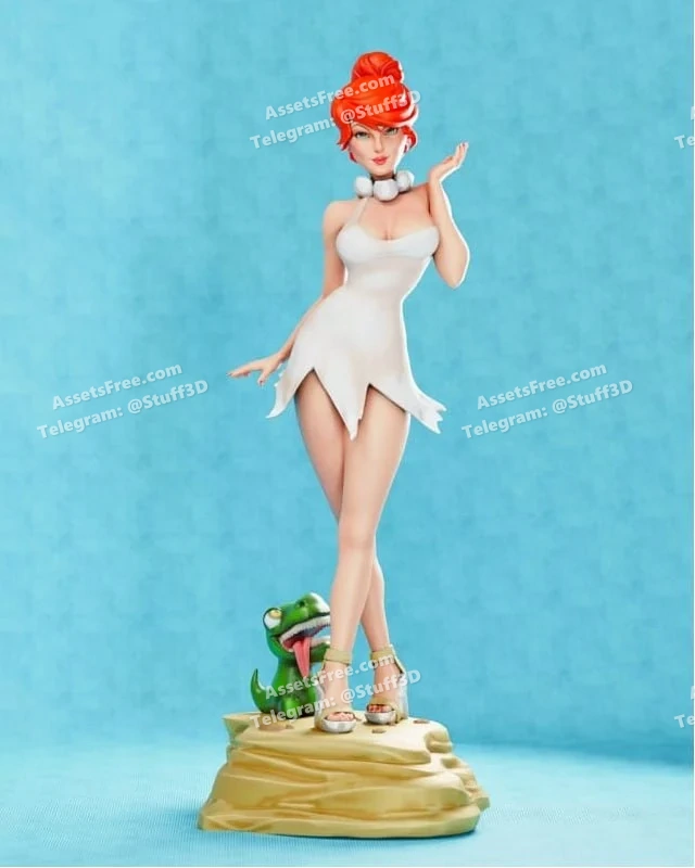 wilma flintstone_gcc - 3D model for printing | AssetsFree.com