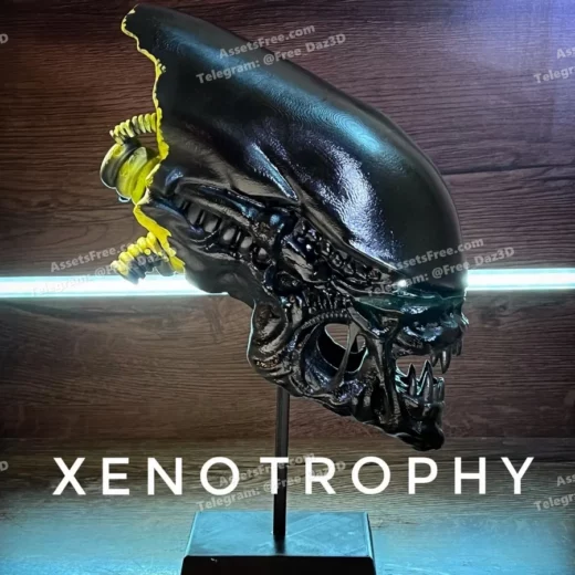 xenomorph-trophy - 3D model for printing | AssetsFree.com