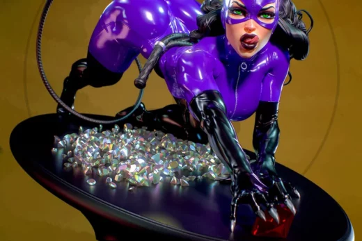 yan-h – dc – catwoman purple costume - 3D model for printing | AssetsFree.com