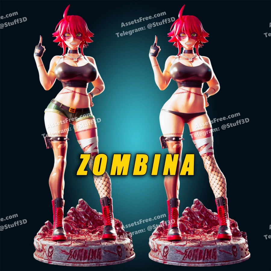 zombina-previews – STL 3D Print Model | AssetsFree.com zombina-previews - 3D model for printing | AssetsFree.com