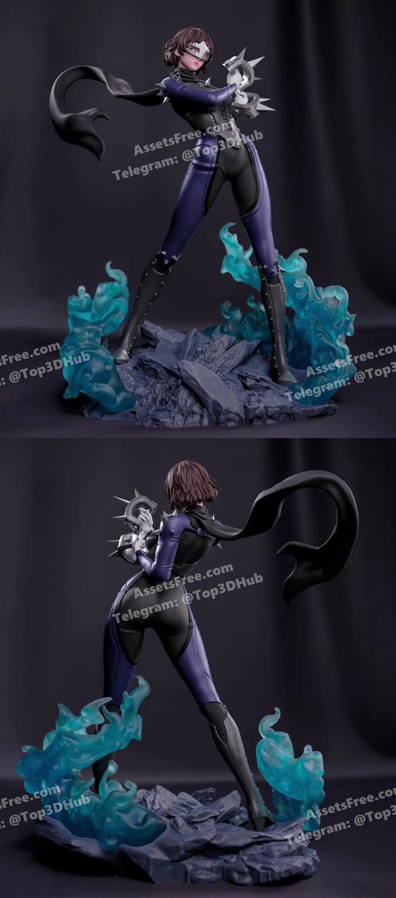 3d pixel makoto niijima persona 5