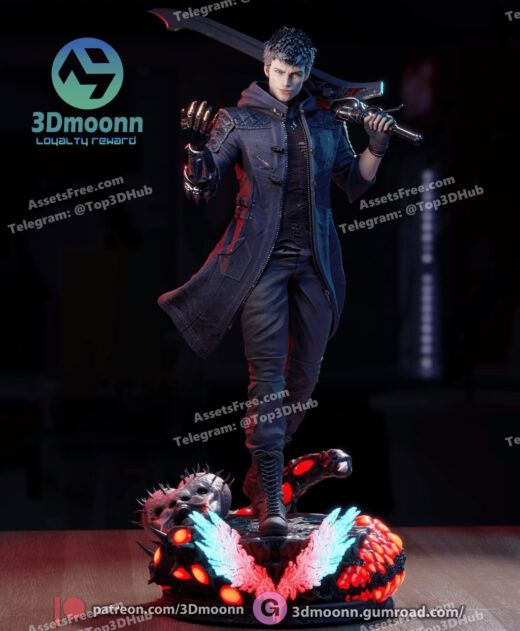 3dmoonn devil may cry nero