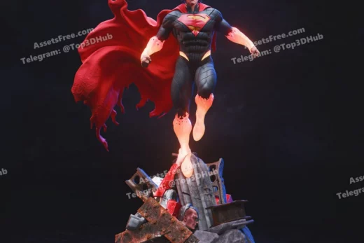 Absolute superman sculpture