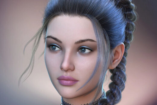 Alo ione hair for genesis 9, 8 and 8.1 females