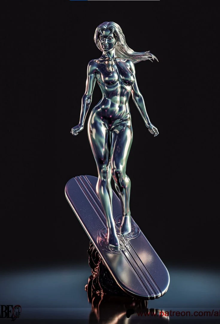 Abe3D – 2025-06 – Shalla-Bal (Silver Surfer) – STL 3D Print Model | AssetsFree.com Abe3d 2025 06 shalla bal (silver surfer)