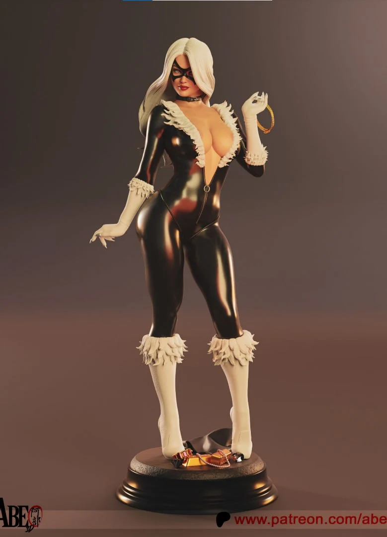 Abe3d 2025 07 black cat +nsfw