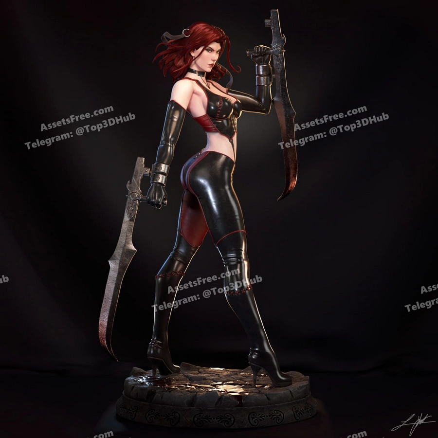 Abe3D – BloodRayne – Rayne – STL 3D Print Model | AssetsFree.com Abe3d bloodrayne rayne