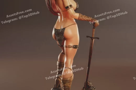 Abe3d marvel red sonja