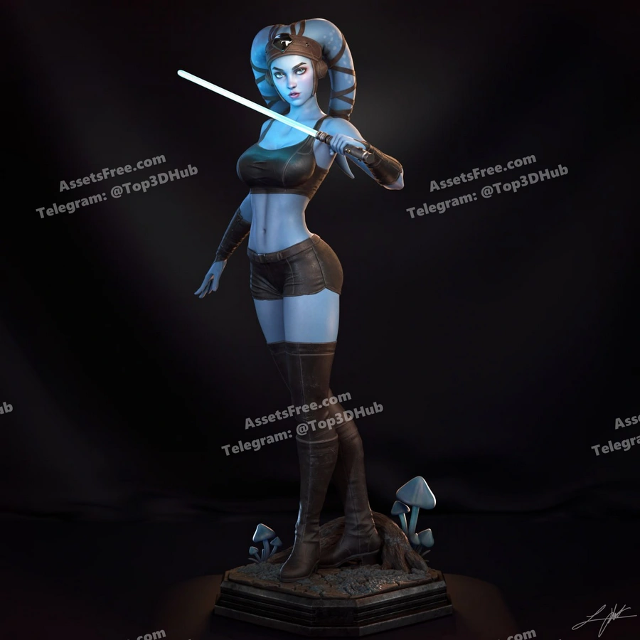 Abe3D – Star Wars – Aayla Secura – STL 3D Print Model | AssetsFree.com Abe3d star wars aayla secura