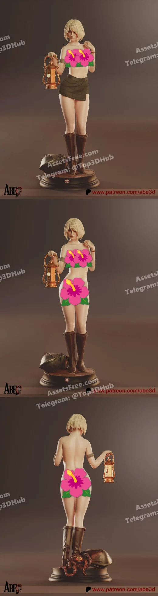 Abe3d resident evil ashley graham (nsfw parts)