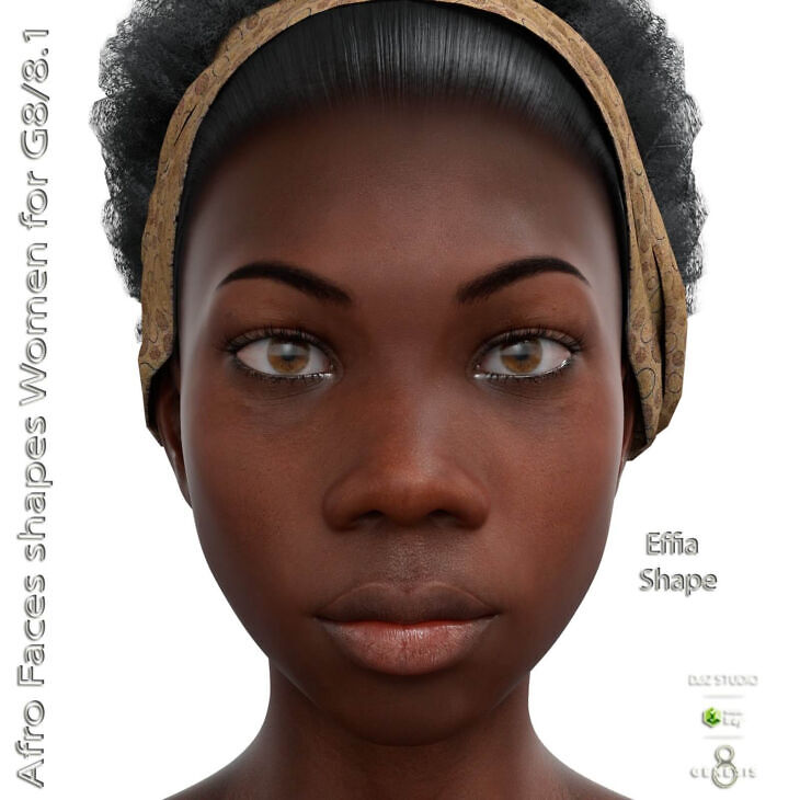 Afro women face shapes for g8g81 female